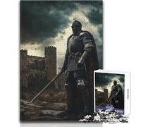 1000 Adult Pieces Jigsaw Puzzle Medieval Knight in Armor Great for Calm Leisure Moments Premium Die Cut Precision Toy Size 38x26cm