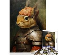 1000 Adult Pieces Jigsaw Puzzle Medieval Squirrel Educational Toy Funny Gift Educational Games Artists' Collection, Fine Arts Size 38x52cm