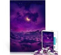 1000 Adult Pieces Jigsaw Puzzle MOONRISE Spielzeug-Intellektuelles Spiel Jedes Stück ist einzigartig Anspruchsvolles Familienspiel52x38cm