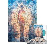 1000 Adult Pieces Jigsaw Puzzle Mosaic Human Figure Challenging To Complete Perfect Decoration Fun Games Suitable for Ages 14 And Up (50x75cm)