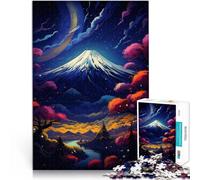 1000 Adult Pieces Jigsaw Puzzle Mount Fuji educational challenge 26x38cm with Matching Poster and Trivia Sheet for ages 14+