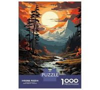 1000 Adult Pieces Jigsaw Puzzle Nature Landscapes Puzzle for Adults Brain Teaser Game Improve Memory Gifts for Friends And Family 52x38cm/1000pcs