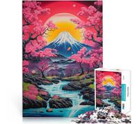 1000 Adult Pieces Jigsaw Puzzle Natures Zen Japan Art Made of cardboard for and 14 years and over Relaxing games Improving love between couples。size:26x38cm/10.24x14.96inch