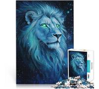 1000 Adult Pieces Jigsaw Puzzle neon lion Made of cardboard for and 14 years and over Challenging To Complete But Fun And Humorous Great Gift。size：26x38cm/10.24x14.96inch