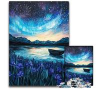 1000 Adult Pieces Jigsaw Puzzle Northern Lights Cardboard Jigsaw Puzzles Perfect for Christmas, Halloween, Easter, New Year 26X38CM