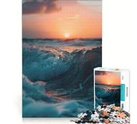 1000 Adult Pieces Jigsaw Puzzle Ocean Sunset Educational Game Difficult And Challenge Christmas Birthday Gifts 38x52cm
