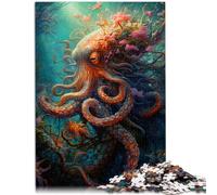 1000 Adult Pieces Jigsaw Puzzle Octopus Puzzle Artwork 26x38cm Help the brain exercise addictive toys to cultivate patience