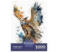 1000 Adult Pieces Jigsaw Puzzle OWL FLYING Puzzle for Adults Brain Teaser Game Improve Memory Gifts for Friends And Family 52x38cm/1000pcs