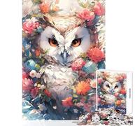 1000 Adult Pieces Jigsaw Puzzle Owl The Wise One Toy Wall Decor Birthday Gift Relaxing Games Interesting Stress Reduction Size 50x75cm