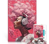 1000 Adult Pieces Jigsaw Puzzle Pink Noise Bliss Brain Teaser For 26x38cm is ideal as gifts for the whole family Suitable for and 14