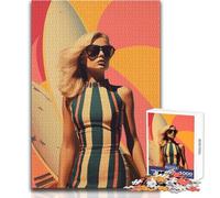 1000 Adult Pieces Jigsaw Puzzle Postmodern Surfing Dreams Calm And Enjoyable Free Time Advanced Die Cut Precision Toy Size 38x26cm