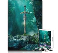 1000 Adult Pieces Jigsaw Puzzle Quest for Excalibur Calm And Enjoyable Free Time Advanced Die Cut Precision Toy Size 38x26cm