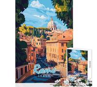 1000 Adult Pieces Jigsaw Puzzle Rome Cityscape Educational Toy Gift For Birthdays Educational Games Every Piece Is Unique - Size 38x26cm