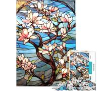 1000 Adult Pieces Jigsaw Puzzle Sakura Bloom Japanese Art Brain Intelligence Challenge Addictive Toys Fun Games For Family Fun Art Work Gifts (size 38x26cm)