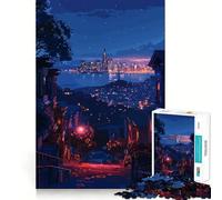 1000 Adult Pieces Jigsaw Puzzle San Francisco California Pixel Art Perfect Cut Fun Focus Game Gift Peaceful Play Fun Birthday Hobby Gift (38x26cm)