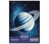 1000 Adult Pieces Jigsaw Puzzle Saturn in Space Puzzle for Adults Brain Teaser Game Improve Memory Gifts for Friends And Family 70x50cm/1000pcs