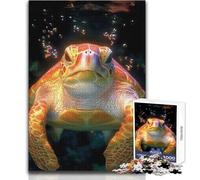 1000 Adult Pieces Jigsaw Puzzle Sea Turtle Close-Up Animal Calm And Enjoyable Free Time Advanced Die Cut Precision Toy Size 38x26cm
