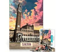 1000 Adult Pieces Jigsaw Puzzle Siena Neat Fit Decor Mind Exercise Toy Casual Fun Time Christmas Fun Gift (38x52cm)