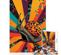 1000 Adult Pieces Jigsaw Puzzle Snail Pop Art Educational Toy Gift For Birthdays Educational Games Every Piece Is Unique - Size 38x52cm
