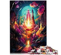 1000 Adult Pieces Jigsaw Puzzle spaceship headquarters Brain Teaser For 26x38cm Artists Collection Fine Art for teenager Age 14 Up