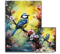 1000 Adult Pieces Jigsaw Puzzle Sparrow on The Tree Wooden Jigsaw Puzzles for Birthdays, Holidays, And Home Decor 50X75CM