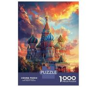 1000 Adult Pieces Jigsaw Puzzle St. Basil's Splendor-4 Jigsaws for Adults Toy Wall Decor Perfect Decoration Great Gift for Gaming 38x26cm/1000pcs