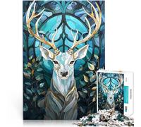 1000 Adult Pieces Jigsaw Puzzle Stag Kintsugi Art Trainieren Sie Ihr Gehirn und Ihre Hände Gutes Geschenk75x50cm