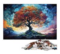 1000 Adult Pieces Jigsaw Puzzle Strange Colorful Magic Tree Educational Challenge Stress Reliever Difficult Challenge 1000 PCS(75x50cm)