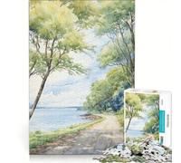 1000 Adult Pieces Jigsaw Puzzle Summer Shoreline, Educational Game, Difficult And Challenge, Christmas Birthday Gifts 50x75cm