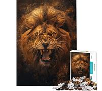 1000 Adult Pieces Jigsaw Puzzle The Superior Lion King Jigsaw Puzzle Brain Teaser Game Pattern Assembly Gifts for Friends And Family (Size 50x75cm)