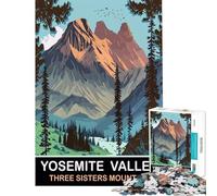 1000 Adult Pieces Jigsaw Puzzle Three Sisters Mountain for Educational Game Addictive Toys to Cultivate Patience Gifts Ideas Home Art Decor (size 38x52cm)