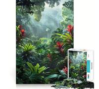 1000 Adult Pieces Jigsaw Puzzle Tropical Rainforest Neat Fit Decor Mind Exercise Toy Casual Fun Time Christmas Fun Gift (50x75cm)