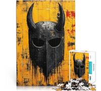 1000 Adult Pieces Jigsaw Puzzle Viking War Helm 鈥dNordic Warrior Legacy Hands-on-Spiel Wanddekoration75x50cm