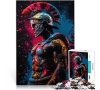 1000 Adult Pieces Jigsaw Puzzle “Warrior Spartan Soldier” Made of cardboard，for age 14 years and over Toys for family entertainment Unique Home Decorations and Gifts。size：38x52cm/14.96x20.47inch