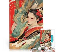 1000 Adult Pieces Jigsaw Puzzle Whispers of the Dragon Herausfordernd Schwierig Wunschliste mit dem Weihnachtsmann38x26cm