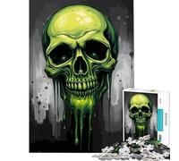 1000 Adult Pieces Jigsaw Puzzle Zombie Skull Fun Games for Educational Game Challenge Toy Great Gifts Difficult Challenge (Size 38x52cm)