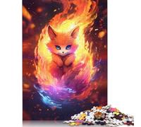 1000 Baby Kurama Nine Tail Fox Jigsaw Puzzles for Adults Teenager & Wooden Puzzles Family Games 1000pcs (75x50cm)