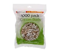 1000 Bamboo Cotton Buds | Q Tips for Ear Cleaning & Makeup Removal | Eco-Friendly | Biodegradable | Vegan | Zero Waste | 100% Cotton & Bamboo | Plastic Free Cotton Pads | Cotton Swabs