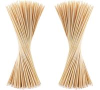 1000 Bamboo Skewers 26cm in Length Wooden Skewers Sticks for BBQ, Cocktail, Shish Kabobs, Chocolate FountainParty Essentials