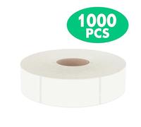 1000 Blank Removable Freezer Labels Water Oil Resistant with Perforation Line for Food Containers Jars Pantry Organization (Each Measures 1” x 2”)