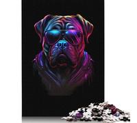 1000 Bullmastiff Jigsaw Puzzles for Adults Teenager & Wooden Puzzles Family Games 1000pcs (75x50cm)