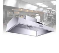 1000 CFM Commercial Range Hood Purifier Integrated Small Restaurant Barbecue Environmental Protection Pumping Low Air Emissions (Color : 150 * 80 * 45, Size : 880W)