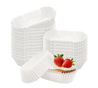 1000 Count Oval Bread Pan Liners,Loaf Pan Liners For Baking Bread,Disposable Parchment Paper Loaf Liner For Baking Cupcake Muffin (White, L)