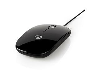 1000 DPI Slim USB Wired Optical Mouse Mice Ergonomic Design Mac PC Laptop Black