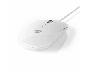 1000 DPI Slim USB Wired Optical Mouse Mice Ergonomic Design Mac PC Laptop White