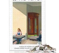 1000 Edward Hopper Painting Jigsaw Puzzles for Adults Teenager & Paper Puzzles Family Games 38x26cm/1000pcs