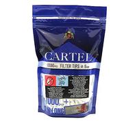 1000 Filters - Cartel Slim 6mm Long 22mm Filter Tips + Extra Rolling Paper