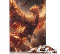 1000 Fire Phoenix Fairytale Jigsaw Puzzles for Adults Teenager & Wooden Puzzles Family Games 1000pcs (75x50cm)