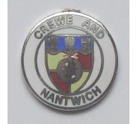 1000 Flags Crewe & Nantwich Crest Pin Badge