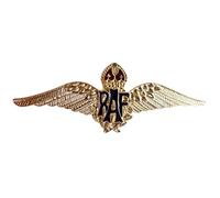 1000 Flags RAF Royal Air Force Sweetheart Wings Gilt Pin Badge - MOD Approved
